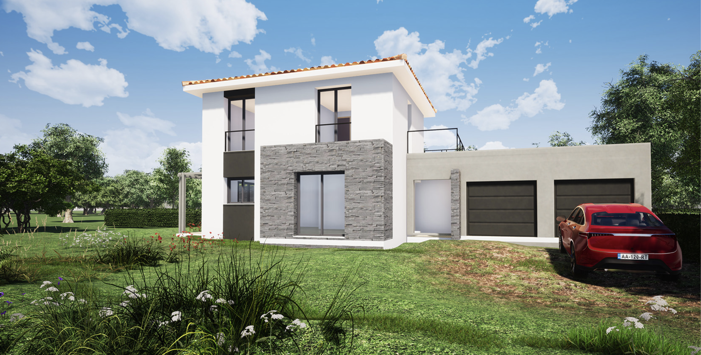 Villa Neuve contemporaine