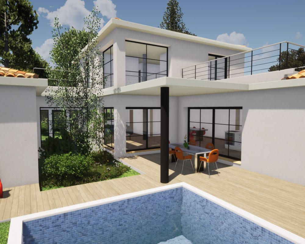 Réalisation villa contemporaine neuve